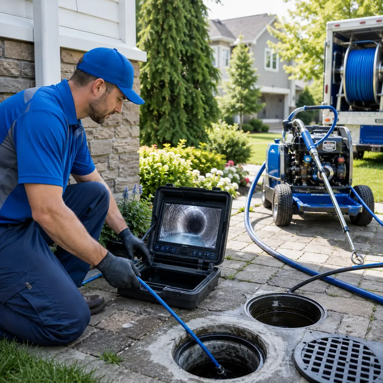 Outdoor drain cleaning professionals serving New Auburn, WI