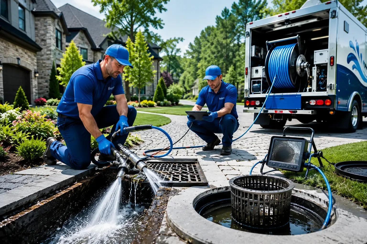 Local outdoor drain cleaning professionals in New Auburn, WI